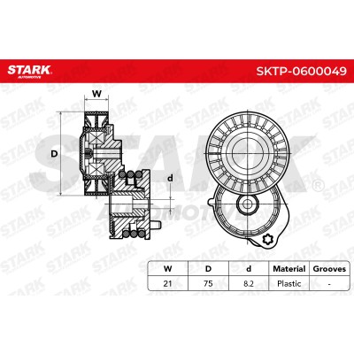 Spannarm Keilrippenriemen Stark SKTP-0600049 SKTP-0600049 - foto 5