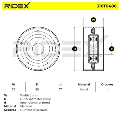 Spannarm Keilrippenriemen RIDEX 310T0486 310T0486 - foto 6