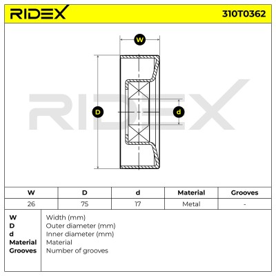 Spannarm Keilrippenriemen RIDEX 310T0362 310T0362 - foto 5