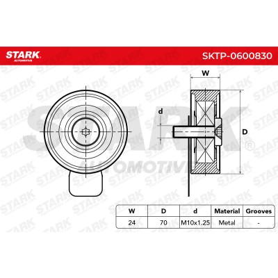 Spannarm Keilrippenriemen Stark SKTP-0600830 SKTP-0600830 - foto 6