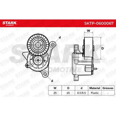 Spannarm Keilrippenriemen Stark SKTP-0600067 SKTP-0600067 - foto 5