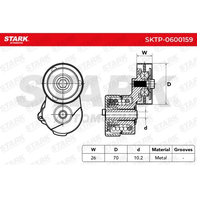 Spannarm Keilrippenriemen Stark SKTP-0600159 SKTP-0600159 - foto 5