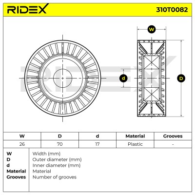 Spannarm Keilrippenriemen RIDEX 310T0082 310T0082 - foto 6