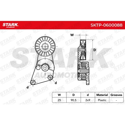 Spannarm Keilrippenriemen Stark SKTP-0600088 SKTP-0600088 - foto 5