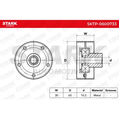 Spannarm Keilrippenriemen Stark SKTP-0600733 SKTP-0600733 - foto 6