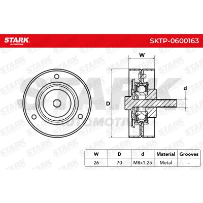 Spannarm Keilrippenriemen Stark SKTP-0600163 SKTP-0600163 - foto 6