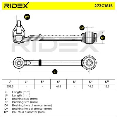 Querlenker RIDEX 273C1815 273C1815 - foto 7