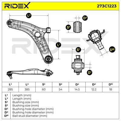 Querlenker RIDEX 273C1223 273C1223 - foto 7