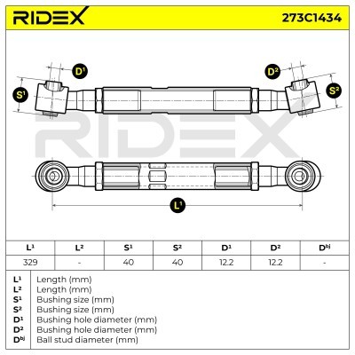 Querlenker RIDEX 273C1434 273C1434 - foto 5