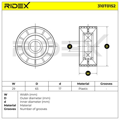 Spannarm Keilrippenriemen RIDEX 310T0152 310T0152 - foto 6