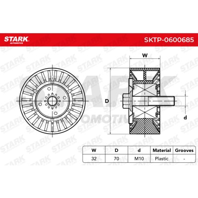 Spannarm Keilrippenriemen Stark SKTP-0600685 SKTP-0600685 - foto 6