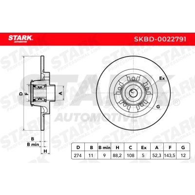 Bremsscheibe Stark SKBD-0022791 SKBD-0022791 - foto 5