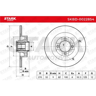 Bremsscheibe Stark SKBD-0022854 SKBD-0022854 - foto 5