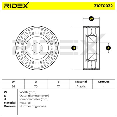 Spannarm Keilrippenriemen RIDEX 310T0032 310T0032 - foto 6