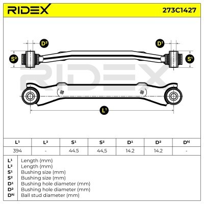 Querlenker RIDEX 273C1427 273C1427 - foto 6