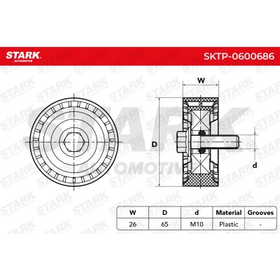 Spannarm Keilrippenriemen Stark SKTP-0600686 SKTP-0600686 - foto 6
