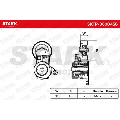 Spannarm Keilrippenriemen Stark SKTP-0600456 SKTP-0600456 - foto 5