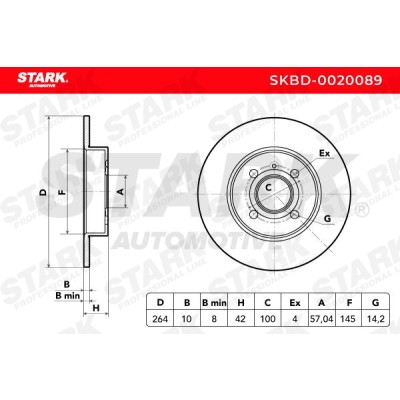 Bremsscheibe Stark SKBD-0020089 SKBD-0020089 - foto 5
