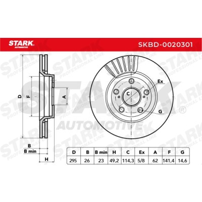 Bremsscheibe Stark SKBD-0020301 SKBD-0020301 - foto 5