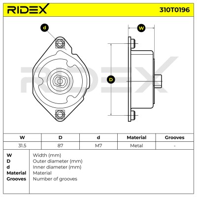 Spannarm Keilrippenriemen RIDEX 310T0196 310T0196 - foto 6