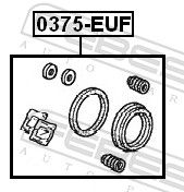 Reparatursatz, Bremssattel FEBEST 0375-EUF 0375-EUF - foto 2