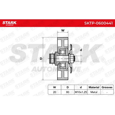 Spannarm Keilrippenriemen Stark SKTP-0600441 SKTP-0600441 - foto 6