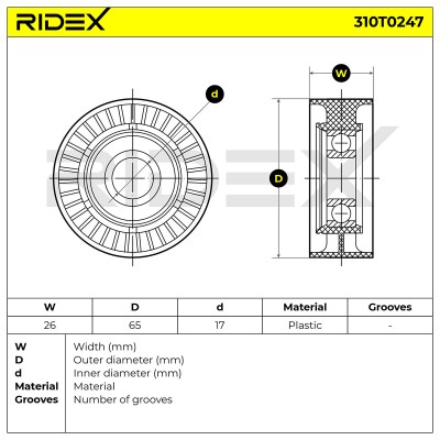 Spannarm Keilrippenriemen RIDEX 310T0247 310T0247 - foto 6