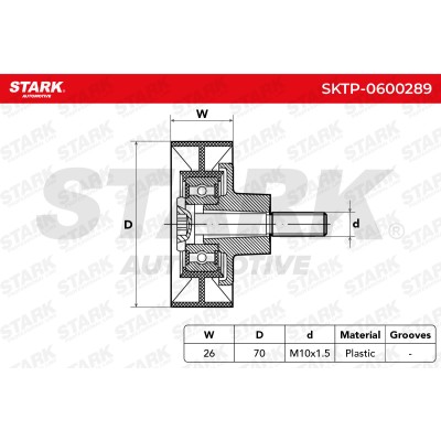 Spannarm Keilrippenriemen Stark SKTP-0600289 SKTP-0600289 - foto 6