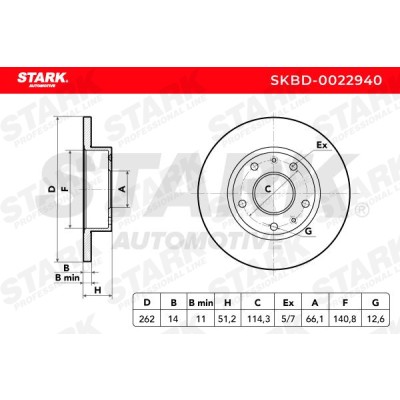 Bremsscheibe Stark SKBD-0022940 SKBD-0022940 - foto 5