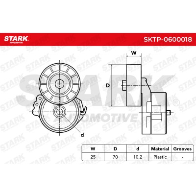 Spannarm Keilrippenriemen Stark SKTP-0600018 SKTP-0600018 - foto 6