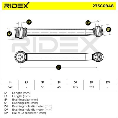 Querlenker RIDEX 273C0948 273C0948 - foto 5