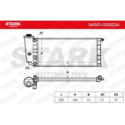 Kühler, Motorkühlung Stark SKRD-0120224 SKRD-0120224 - foto 4