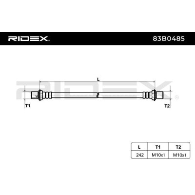 Bremsschlauch RIDEX 83B0485 83B0485 - foto 7