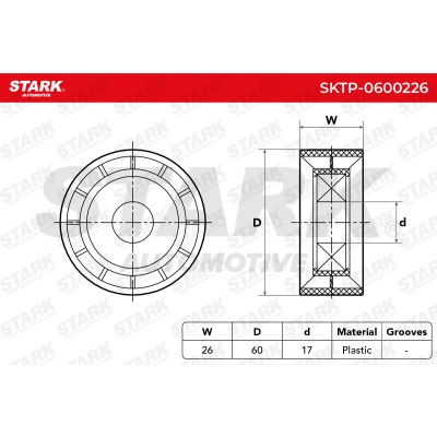 Spannarm Keilrippenriemen Stark SKTP-0600226 SKTP-0600226 - foto 5