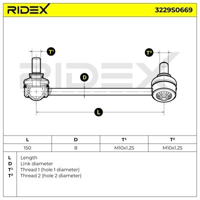 Stabilisator Stange RIDEX 3229S0669 3229S0669 - foto 5