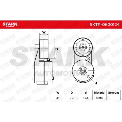 Spannarm Keilrippenriemen Stark SKTP-0600124 SKTP-0600124 - foto 6