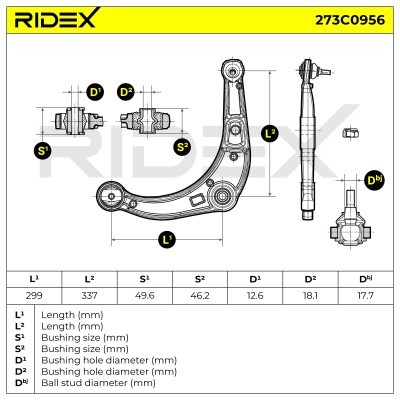 Querlenker RIDEX 273C0956 273C0956 - foto 8