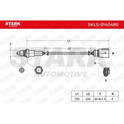 Lambdasonde Stark SKLS-0140480 SKLS-0140480 - foto 6