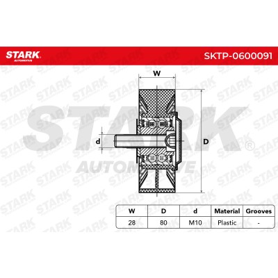 Spannarm Keilrippenriemen Stark SKTP-0600091 SKTP-0600091 - foto 5