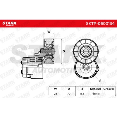 Spannarm Keilrippenriemen Stark SKTP-0600134 SKTP-0600134 - foto 5