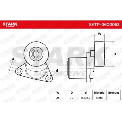 Spannarm Keilrippenriemen Stark SKTP-0600053 SKTP-0600053 - foto 5
