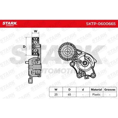 Spannarm Keilrippenriemen Stark SKTP-0600665 SKTP-0600665 - foto 6