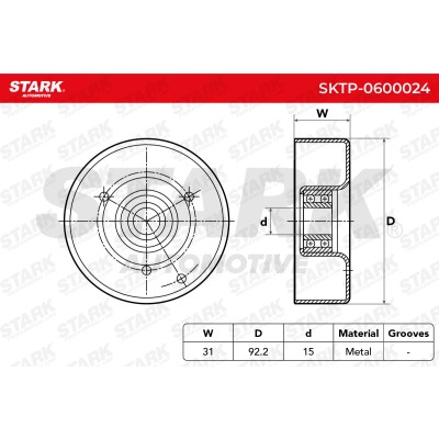 Spannarm Keilrippenriemen Stark SKTP-0600024 SKTP-0600024 - foto 5
