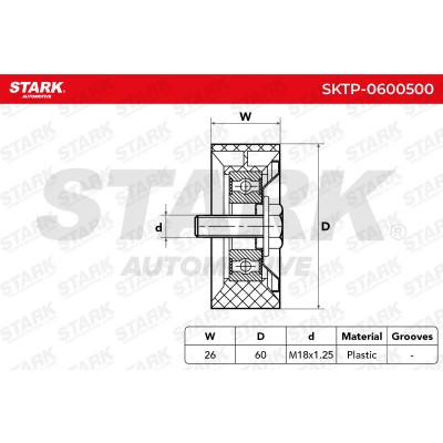 Spannarm Keilrippenriemen Stark SKTP-0600500 SKTP-0600500 - foto 6