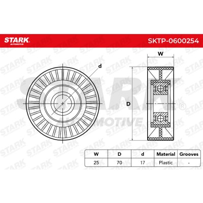 Spannarm Keilrippenriemen Stark SKTP-0600254 SKTP-0600254 - foto 5