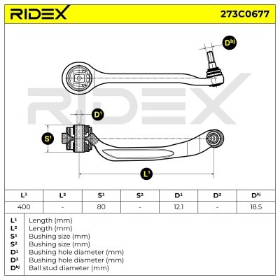 Querlenker RIDEX 273C0677 273C0677 - foto 7