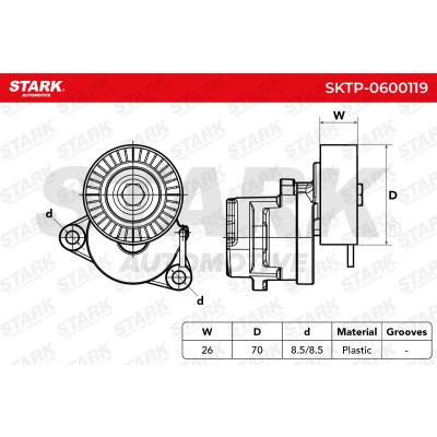 Spannarm Keilrippenriemen Stark SKTP-0600119 SKTP-0600119 - foto 5