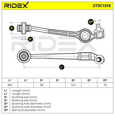Querlenker RIDEX 273C1319 273C1319 - foto 6