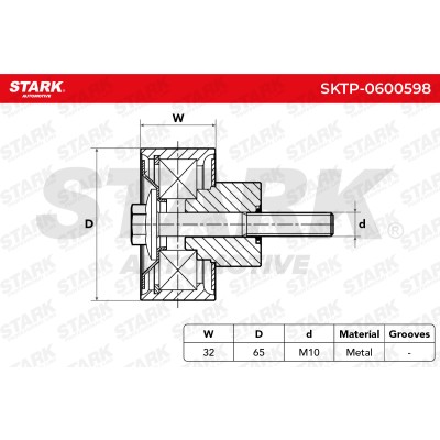 Spannarm Keilrippenriemen Stark SKTP-0600598 SKTP-0600598 - foto 6