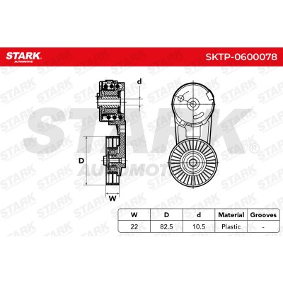 Spannarm Keilrippenriemen Stark SKTP-0600078 SKTP-0600078 - foto 5